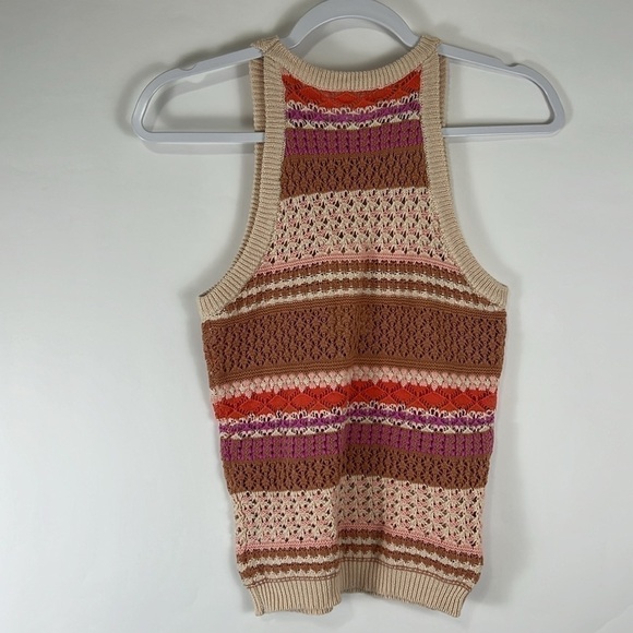 Heartloom Striped Crotchet Kenzie Tank in Ecru Size XS NWT - Picture 5 of 10
